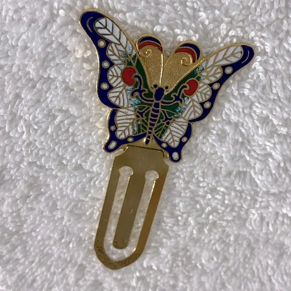 5/$35 Vintage Colourful Metal Butterfly Bookmark - Picture 7 of 7